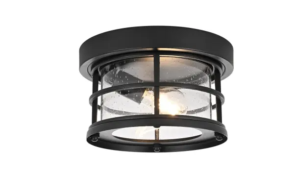 Dimensions
Width: 10"
Height: 6"
Wire Length: 7"
Specifications
Assembly Required: No
Bulb Included: No
Bulb Shape: A19
Dimmable: No
Distressed Finish: No
Dry/Wet/Damp: DAMP
ETL: Yes
Finish (Color): Black and Clear
Fixture Material: Iron and Glass
Hardware Finish: Black
Harware Material: Iron
Max/Nominal Watt: 40W
Number of Lights: 1
Product Shape: Cylinder
Product Type: Outdoor Lighting
Product Warranty: 5 year limited
Socket Type: E26
Voltage: 110V - 120V
Wattage/Bulb: 40W
5
Wire Included: Yes
Shipment type: Small Parcel