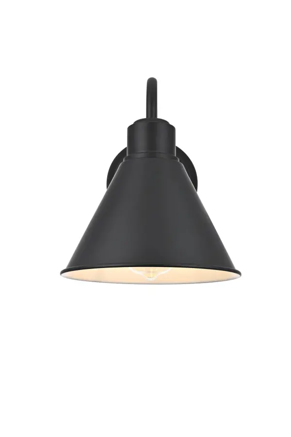 Dimensions
Width: 8"
Height: 10"
Extension: 10.5"
Wire Length: 8"
Specifications
Assembly Required: Yes
Bulb Included: No
Dimmable: Yes
Distressed Finish: No
Dry/Wet/Damp: Wet
ETL: Yes
Finish (Color): Black
Fixture Material: Iron
Hardware Finish: Black
Harware Material: Iron
Max/Nominal Watt: 40W
Number of Lights: 1
Product Type: Outdoor Lighting
Product Warranty: 1 year limited
Socket Type: E26
UL & ULC Standard: No
Voltage: 110V - 125V
Wattage/Bulb: 40W
3
Wire Included: Yes
Shipment type: Small Parcel