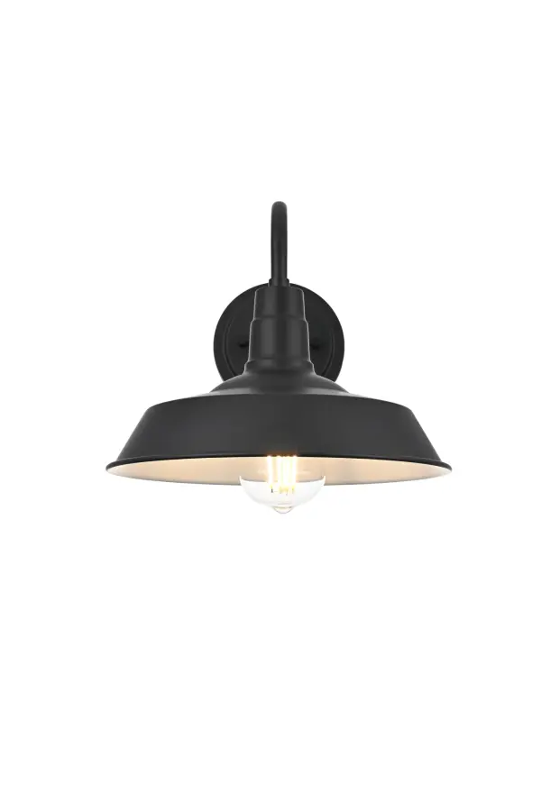 Dimensions
Width: 10"
Height: 9"
Extension: 15"
Wire Length: 8"
Specifications
Assembly Required: Yes
Bulb Included: No
Dimmable: Yes
Distressed Finish: No
Dry/Wet/Damp: Wet
ETL: Yes
Finish (Color): Black
Fixture Material: Iron
Hardware Finish: Black
Harware Material: Iron
Max/Nominal Watt: 40W
Number of Lights: 1
Product Type: Outdoor Lighting
Product Warranty: 1 year limited
Socket Type: E26
UL & ULC Standard: No
Voltage: 110V - 125V
Wattage/Bulb: 40W
4
Wire Included: Yes
Shipment type: Small Parcel