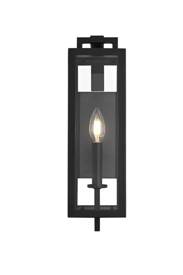 Dimensions
Width: 5"
Height: 16.5"
Extension: 6"
Wire Length: 8"
Specifications
Assembly Required: Yes
Bulb Included: No
Dimmable: Yes
Distressed Finish: No
Dry/Wet/Damp: Wet
ETL: Yes
Finish (Color): Black
Fixture Material: Iron and Glass
Hardware Finish: Black
Harware Material: Iron
Max/Nominal Watt: 40W
Number of Lights: 1
Product Type: Outdoor Lighting
Product Warranty: 1 year limited
Socket Type: E12
UL & ULC Standard: No
Voltage: 110V - 125V
Wattage/Bulb: 40W
6
Wire Included: Yes
Shipment type: Small Parcel