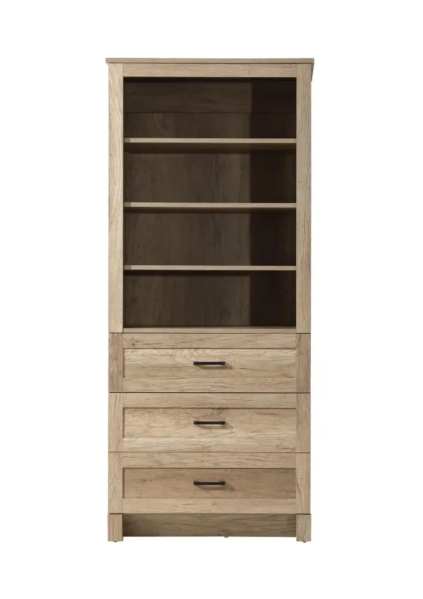 Specification Sheet
Dimensions
Length: 28"
Width: 18"
Height: 65"
Table Top Width: 28"
Specifications
Assembly Required: NO
Distressed Finish: NO
Finish (Color): Natural Oak
Cabinet Material: MDF
Hardware Finish: Black
Harware Material: Metal
Product Shape: Rectangle
Product Type: Bathroom Storage Cabinet
Product Warranty: 1 year limited
151
Wire Included: No
Shipment type: LTL
Drawers
Drawers Included: YES
Number of Drawers: 2
False Drawers: NO
Drawer Width: 27.17
Drawer Depth: 12.4
Drawer Height: DW1:8.03
DW2:16.14
Drawer Handle Designs: Bar pull
Shelves
Number of Shelves: 3
Shelf Width: 25.91
Cabinets
Number of Cabinets: 1
Cabinet Interior Width: 25.91
Cabinet Interior Depth: 16.89
Cabinet Interior Height: 35.65