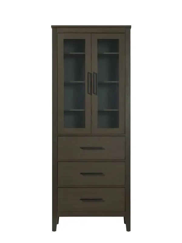 Dimensions
Length: 28"
Width: 18"
Height: 72"
Extension:
Depth:
Table Top Width: 28"
Specifications
Assembly Required: NO
Distressed Finish: NO
Finish (Color): Mocha Brown
Cabinet Material: MDF and Solid wood and glass
Hardware Finish: Black
Harware Material: Aluminum alloy
Product Shape: Rectangle
Product Type: Bathroom Storage Cabinet
Product Warranty: 1 year limited
176
Wire Included: No
Wood Type: rubberwood
Shipment type: LTL
Drawers
Drawers Included: YES
Number of Drawers: 3
False Drawers: NO
Drawer Width: 23.375
Drawer Depth: 15.125
Drawer Height: 8.375
Drawer Handle Designs: Bar pull
Shelves
Number of Shelves: 3
Shelf Width: 25.25
Cabinets
Number of Cabinets: 1
Cabinet Interior Width: 23.25
Cabinet Interior Depth: 17.32
Cabinet Interior Height: 35.25