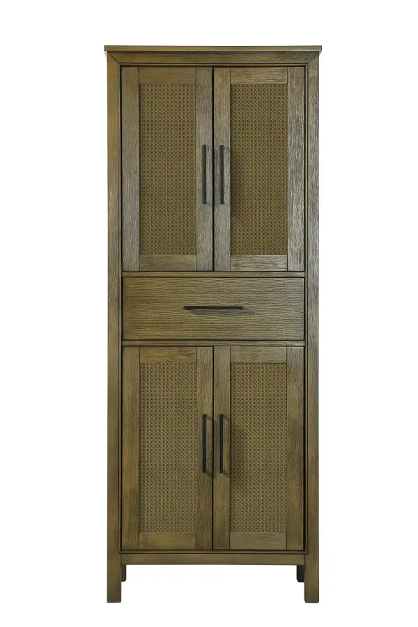 Dimensions
Length: 28"
Width: 18"
Height: 72"
Extension:
Depth:
Table Top Width: 28"
Specifications
Assembly Required: NO
Distressed Finish: NO
Finish (Color): Hazel Oak
Cabinet Material: MDF and Solid wood
Hardware Finish: Black
Harware Material: Aluminum alloy
Product Shape: Rectangle
Product Type: Bathroom Storage Cabinet
Product Warranty: 1 year limited
150
Wire Included: No
Wood Type: rubberwood
Shipment type: LTL
Drawers
Drawers Included: YES
Number of Drawers: 1
False Drawers: NO
Drawer Width: 23.25
Drawer Depth: 15.125
Drawer Height: 7.625
Drawer Handle Designs: Bar pull
Shelves
Number of Shelves: 2
Shelf Width: 25.25
Cabinets
Number of Cabinets: 2
Cabinet Interior Width: 23.25
Cabinet Interior Depth: 17.32
Cabinet Interior Height: 26.875,27.125