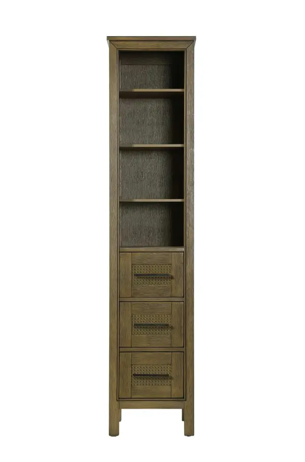 Dimensions
Length: 16"
Width: 18"
Height: 72"
Extension:
Depth:
Table Top Width: 16"
Specifications
Assembly Required: NO
Distressed Finish: NO
Finish (Color): Hazel Oak
Cabinet Material: MDF and Solid wood
Hardware Finish: Black
Harware Material: Aluminum alloy
Product Shape: Rectangle
Product Type: Bathroom Storage Cabinet
Product Warranty: 1 year limited
119
Wire Included: No
Wood Type: rubberwood
Shipment type: LTL
Drawers
Drawers Included: YES
Number of Drawers: 3
False Drawers: NO
Drawer Width: 11.25
Drawer Depth: 15.125
Drawer Height: 8.375
Drawer Handle Designs: Bar pull
Shelves
Number of Shelves: 3
Shelf Width: 13.25
Cabinets
Number of Cabinets: 0
Cabinet Interior Width:
Cabinet Interior Depth:
Cabinet Interior Height: