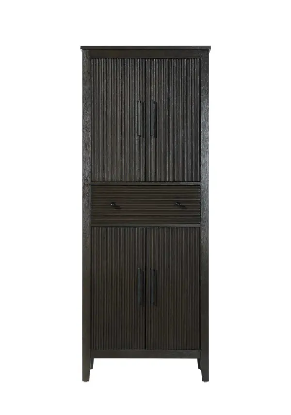 Dimensions
Length: 28"
Width: 18"
Height: 72"
Extension:
Depth:
Table Top Width: 28"
Specifications
Assembly Required: NO
Distressed Finish: NO
Finish (Color): Chocolate Oak
Cabinet Material: MDF and Solid wood
Hardware Finish: Black
Harware Material: Aluminum alloy
Product Shape: Rectangle
Product Type: Bathroom Storage Cabinet
Product Warranty: 1 year limited
161
Wire Included: No
Wood Type: rubberwood
Shipment type: LTL
Drawers
Drawers Included: YES
Number of Drawers: 1
False Drawers: NO
Drawer Width: 23.25
Drawer Depth: 15.125
Drawer Height: 7.625
Drawer Handle Designs: knob
Shelves
Number of Shelves: 2
Shelf Width: 25.25
Cabinets
Number of Cabinets: 2
Cabinet Interior Width: 23.5
Cabinet Interior Depth: 17.32
Cabinet Interior Height: 26.875,27.125