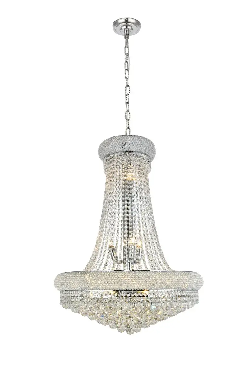 Primo 14-Light Crystal Chandelier in Chrome