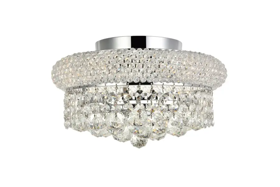Primo Four Light Flush Mount in Chrome