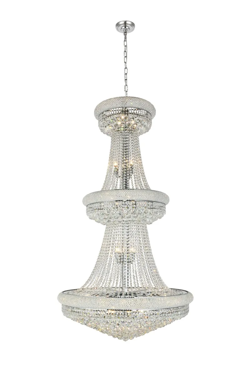 Primo 32-Light Crystal Chandelier in Chrome