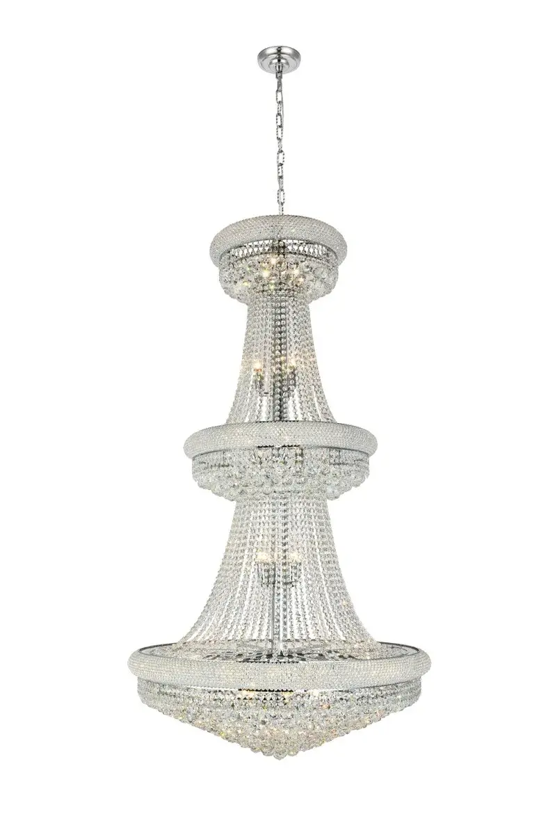Primo 32-Light Crystal Chandelier in Chrome