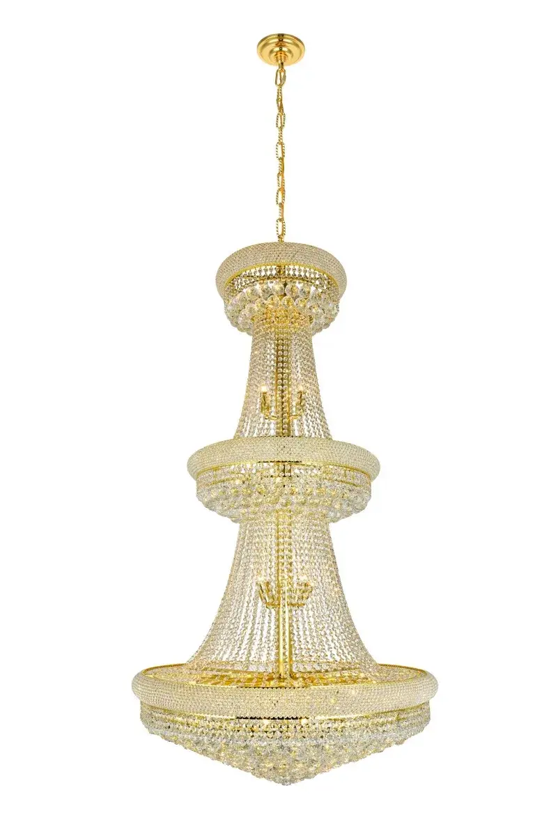 Primo 32-Light Crystal Chandelier in Gold