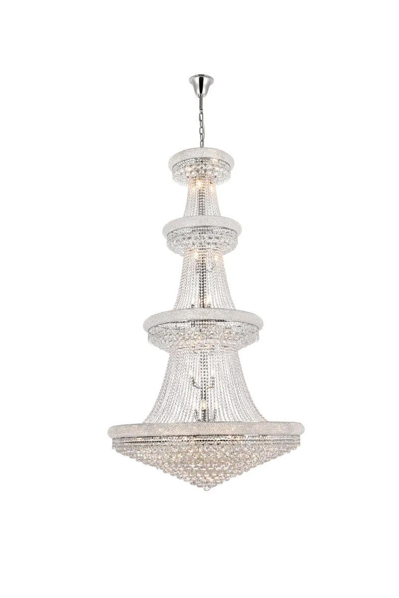 Primo 42-Light Crystal Chandelier in Chrome