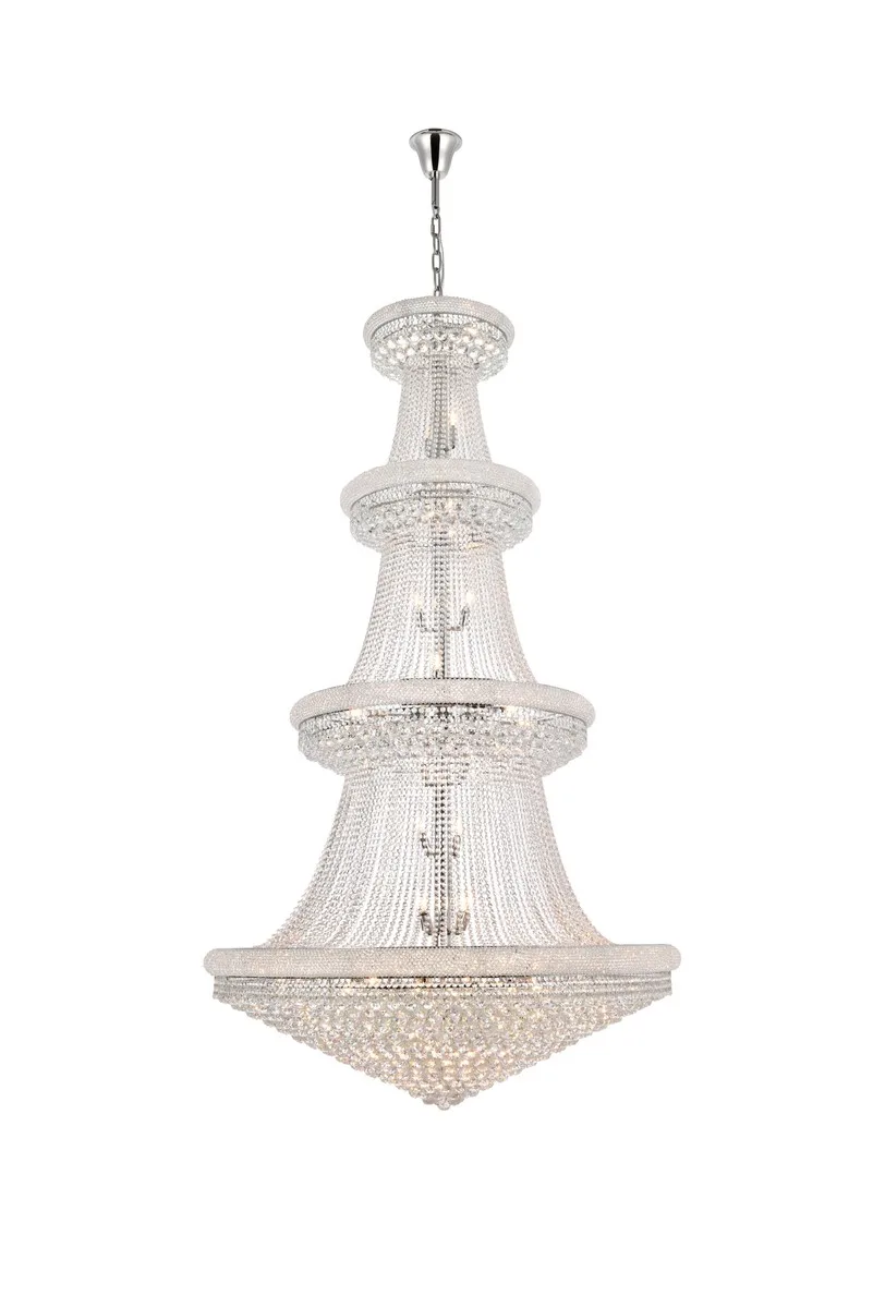 Primo 48-Light Crystal Chandelier in Chrome