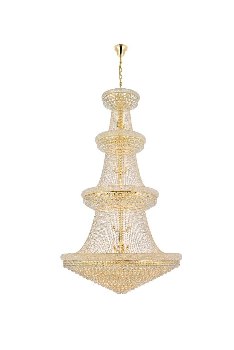 Primo 48-Light Crystal Chandelier in Gold