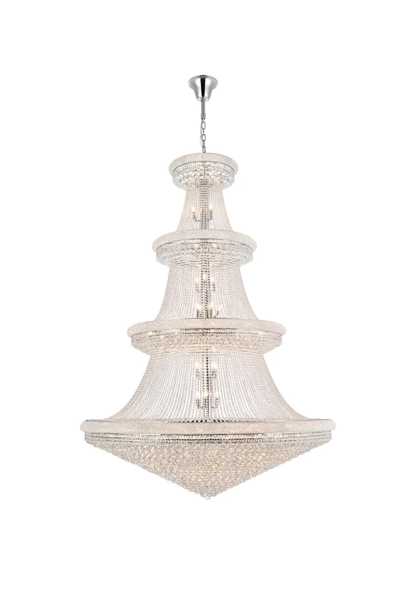 Primo 66 Light Chandelier in Chrome