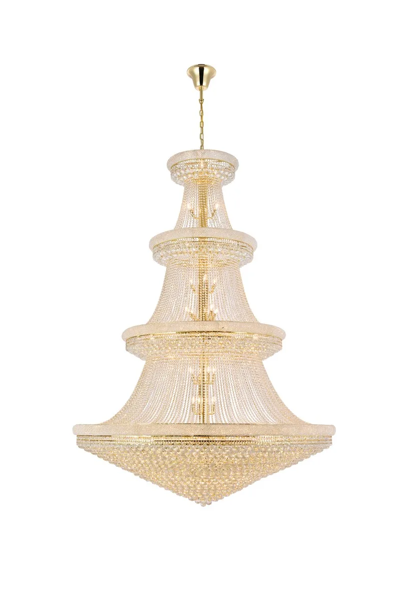 Primo 66 Light Chandelier in Gold