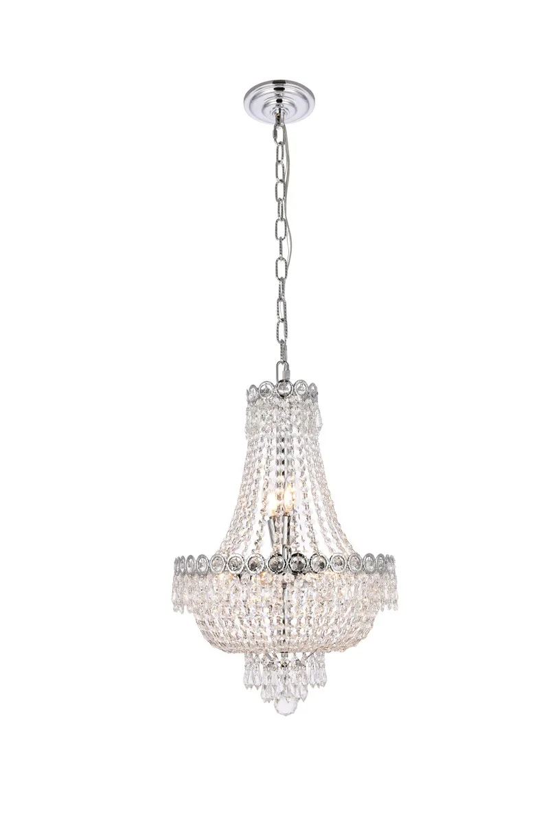 Century Eight Light Pendant in Chrome