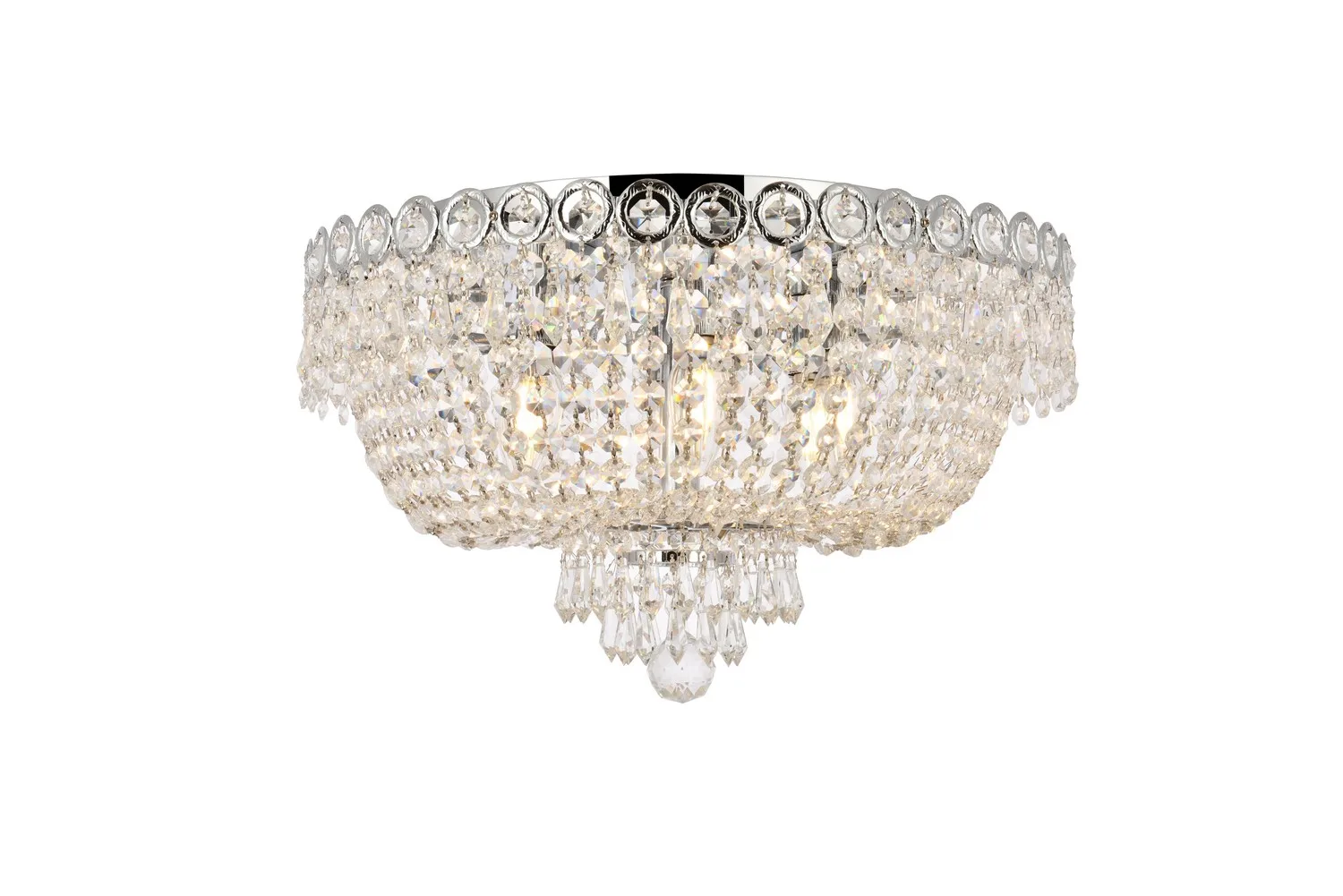 Century Six Light Flush Mount in Chrome