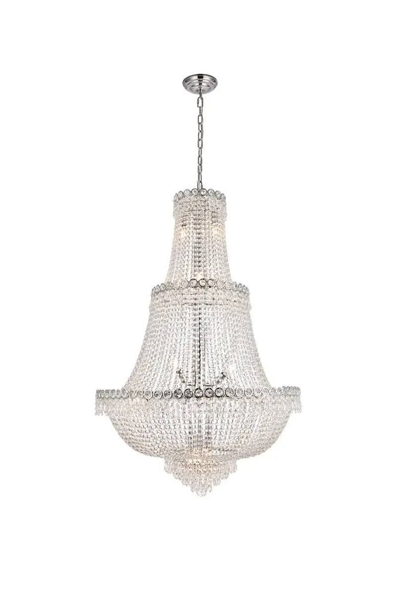 Century 17-Light Crystal Chandelier in Chrome