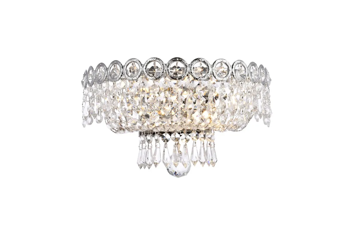 Century Two Light Wall Sconce in Chrome