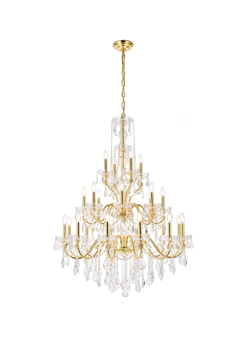 St. Francis 24 Light Chandelier in Gold