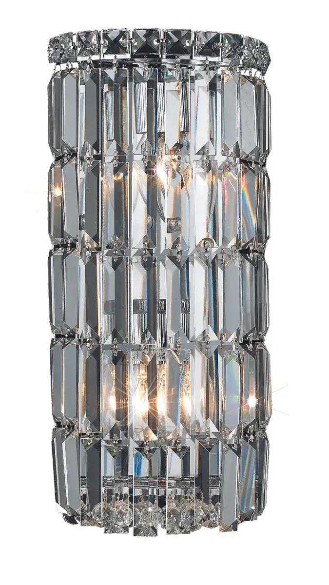 Maxime Two Light Wall Sconce in Chrome