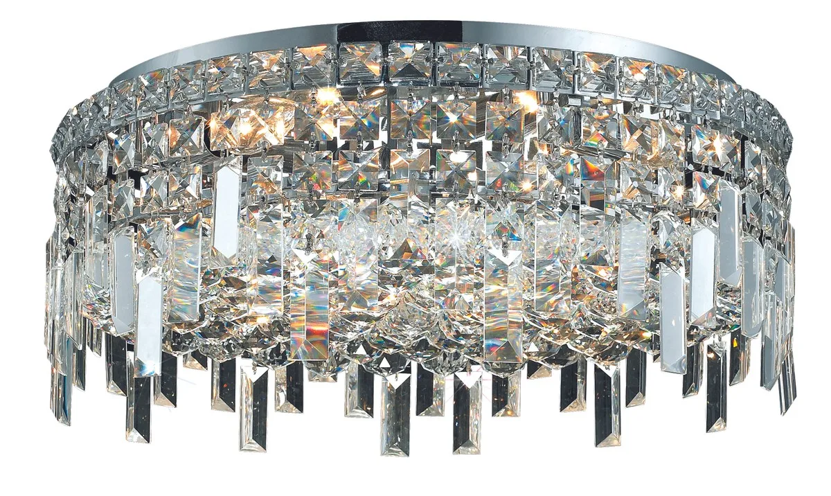 Maxime 6-Light Flush Mount in Chrome