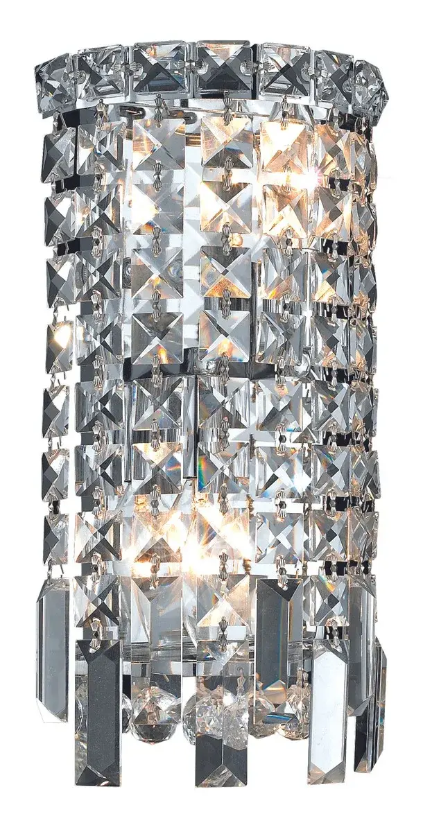 Maxime Two Light Wall Sconce in Chrome