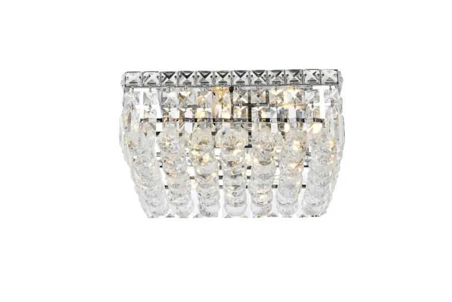 Maxime 4-Light Crystal Flush Mount in Chrome