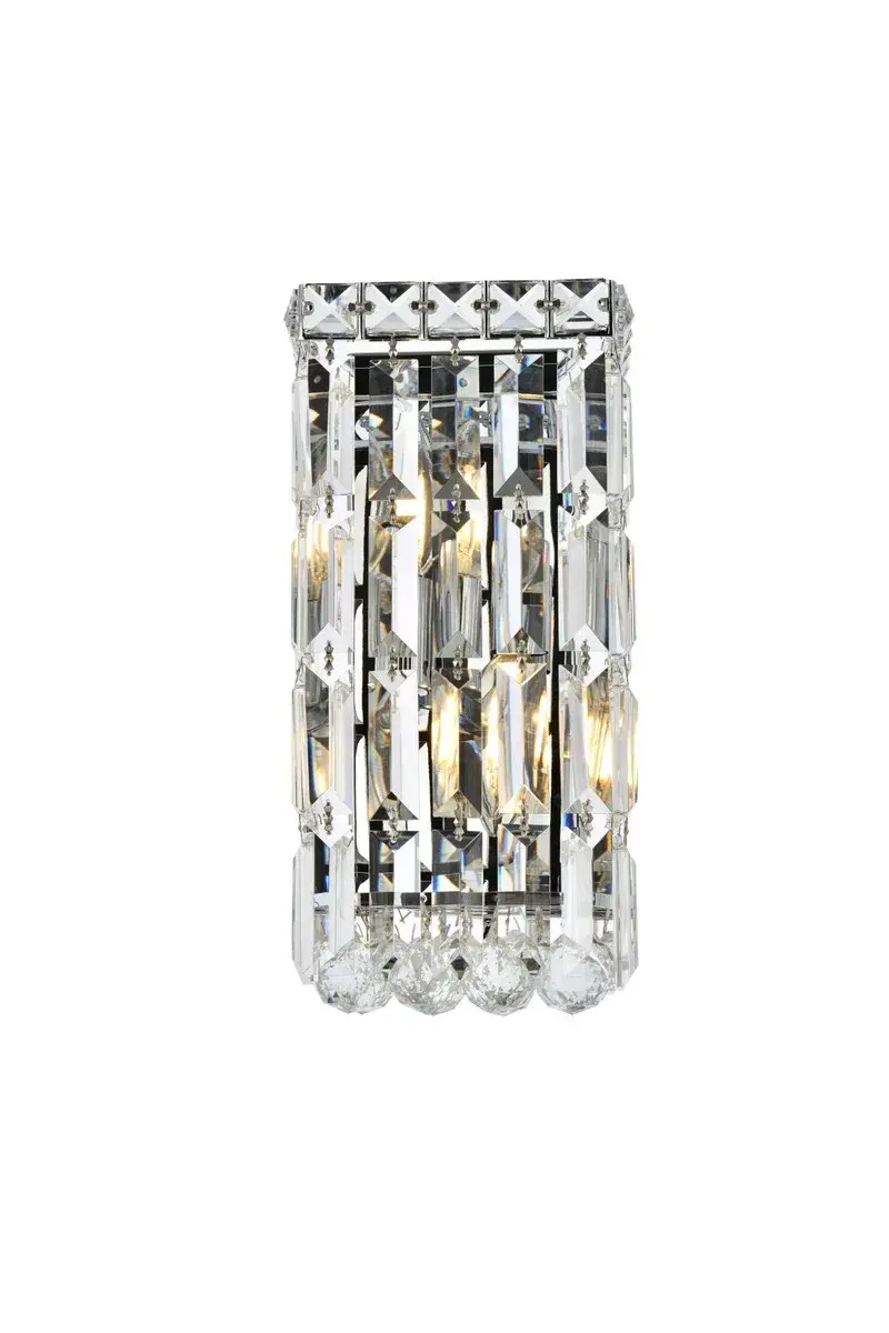 Maxime Two Light Wall Sconce in Chrome