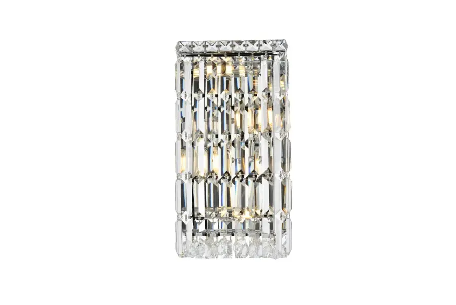 Maxime Four Light Wall Sconce in Chrome