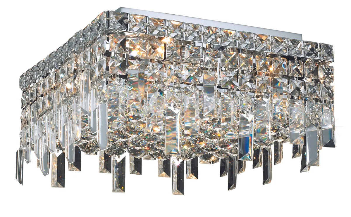 Maxime Four Light Flush Mount in Chrome