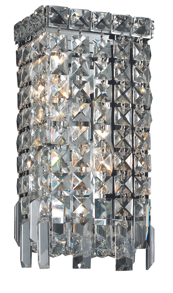 Maxime Two Light Wall Sconce in Chrome