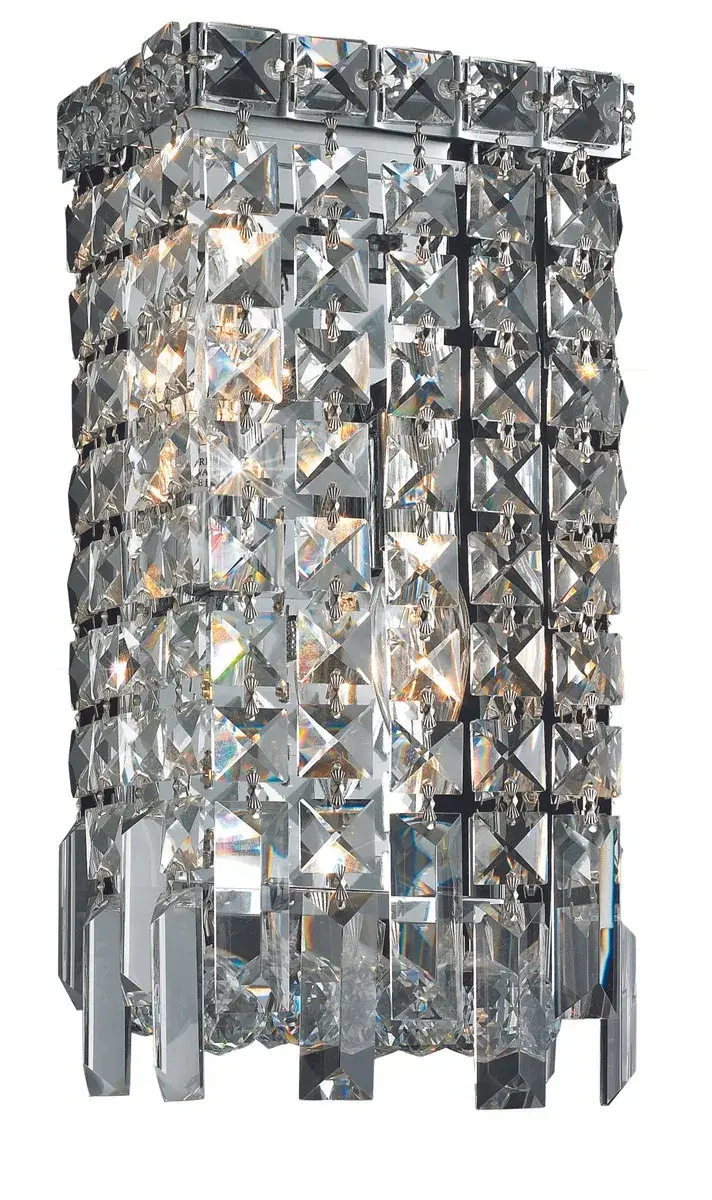 Maxime Two Light Wall Sconce in Chrome