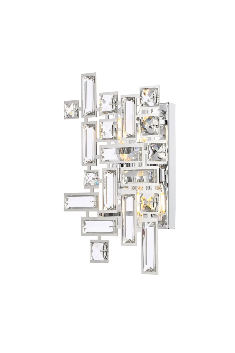 Picasso Two Light Wall Sconce in Chrome