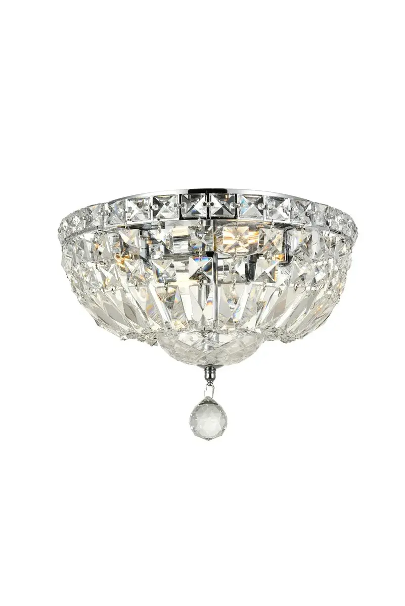 Tranquil Four Light Flush Mount in Chrome