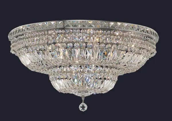 Tranquil 18-Light Flush Mount in Chrome