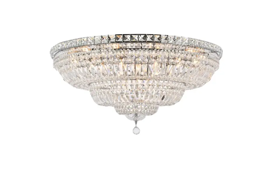 Tranquil 21-Light Flush Mount in Chrome