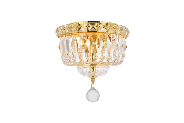 Tranquil Two-Light Flush Mount in Gold