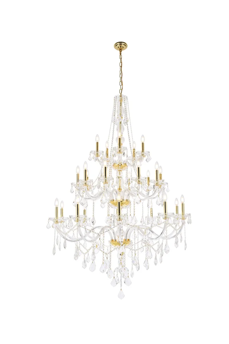 Verona 25 Light Chandelier in Gold