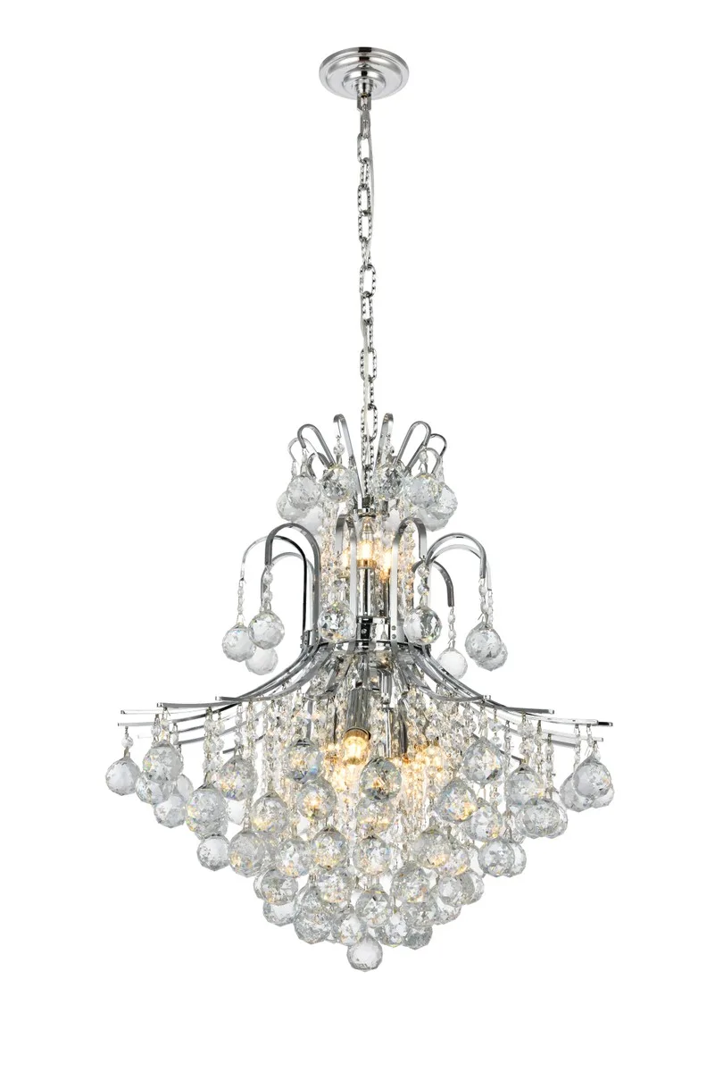 Toureg 11 Light Chandelier in Chrome