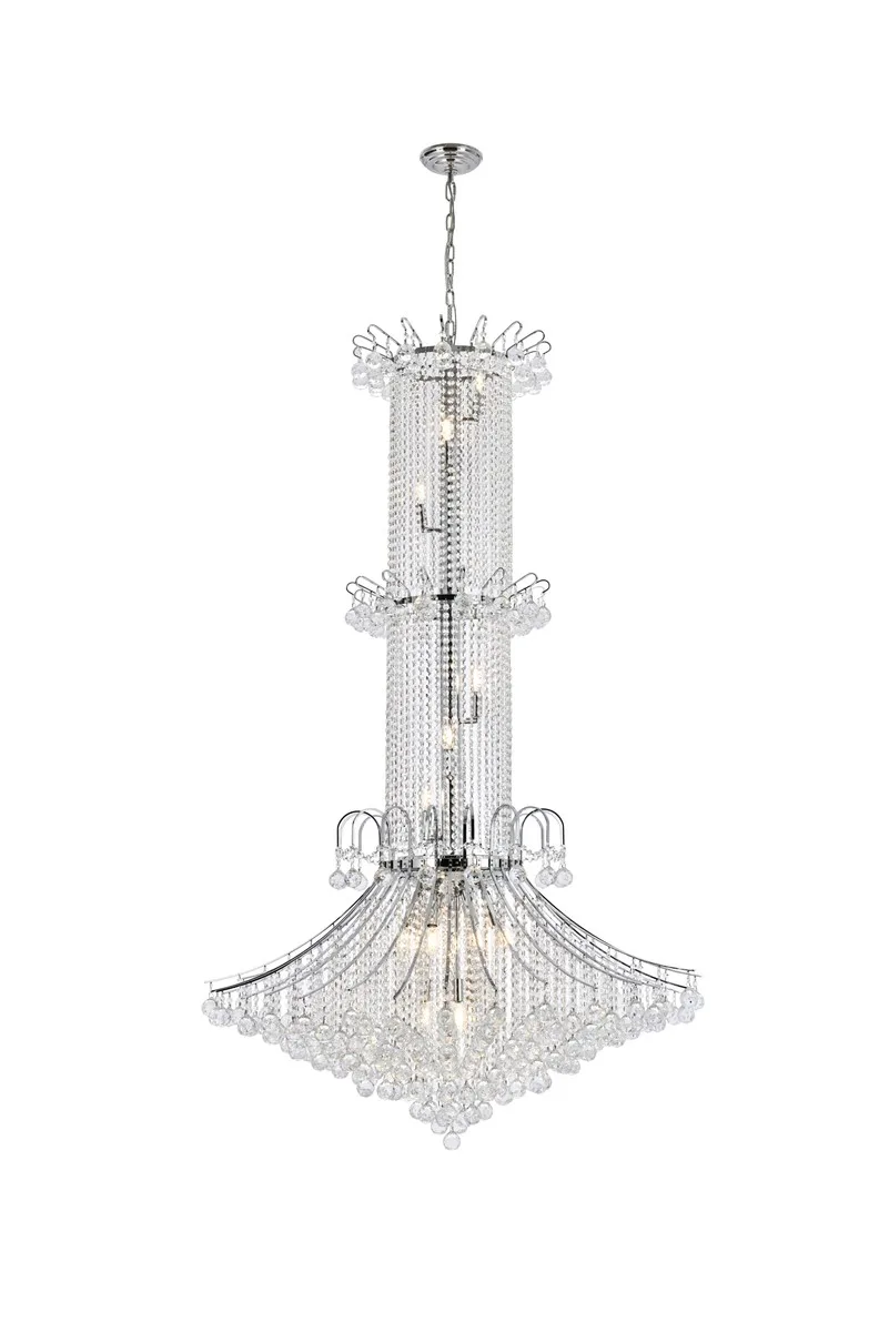 Toureg 20 Light Chandelier in Chrome