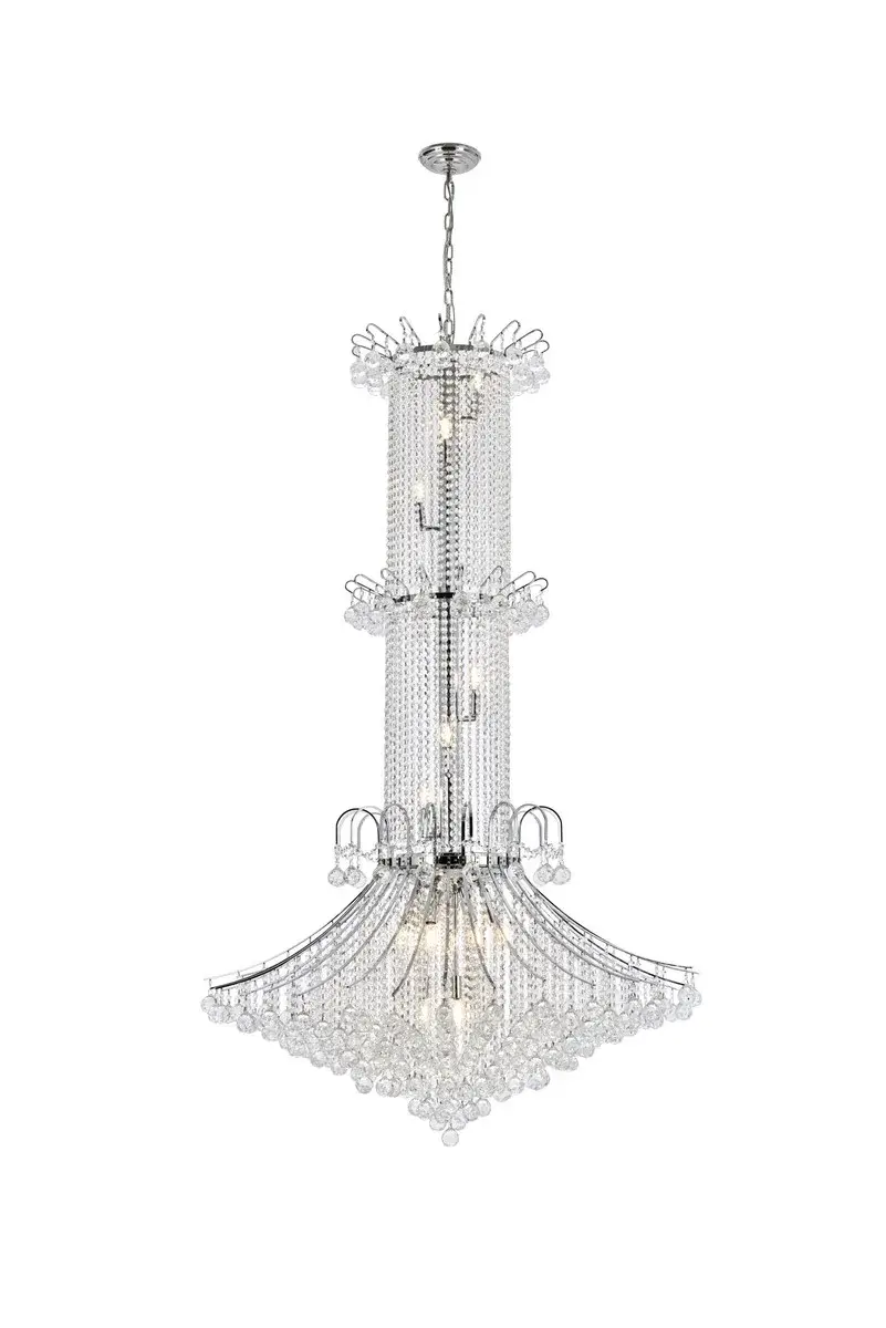 Toureg 20-Light Crystal Chandelier in Chrome