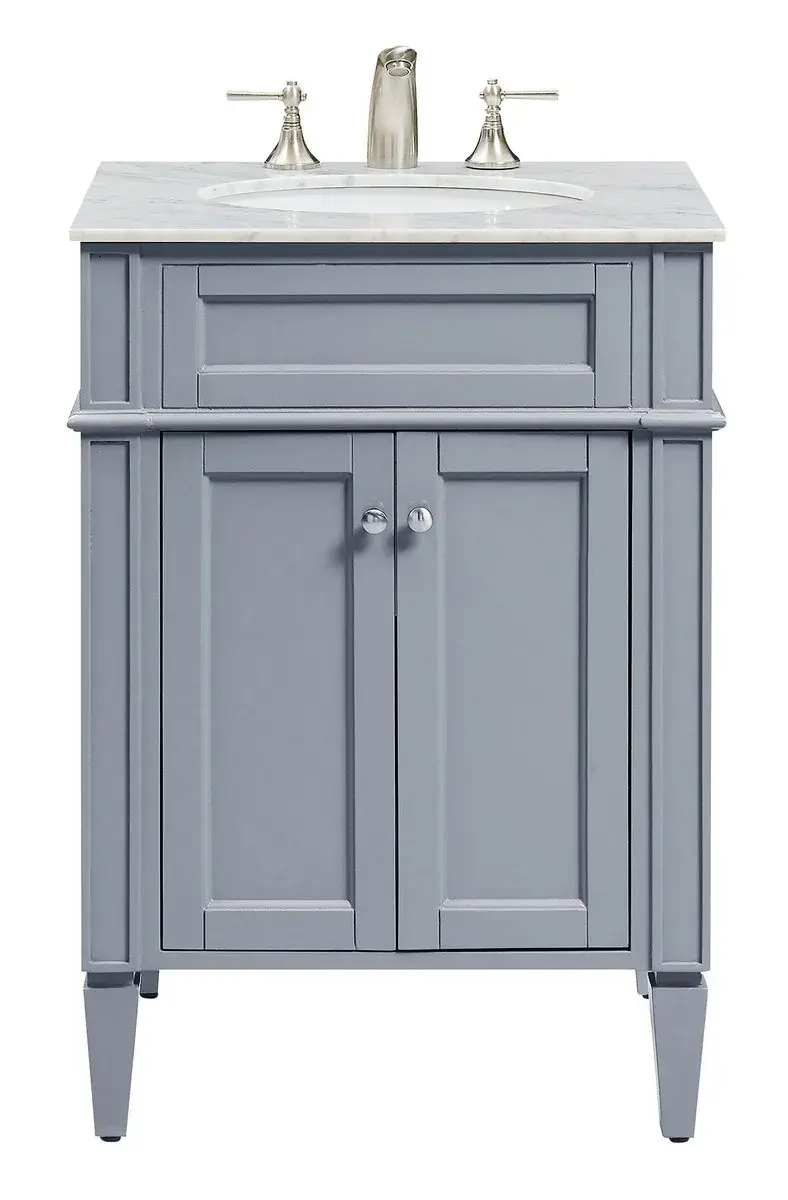 Park Ave 24" Single Bathroom Vanity Set in Grey