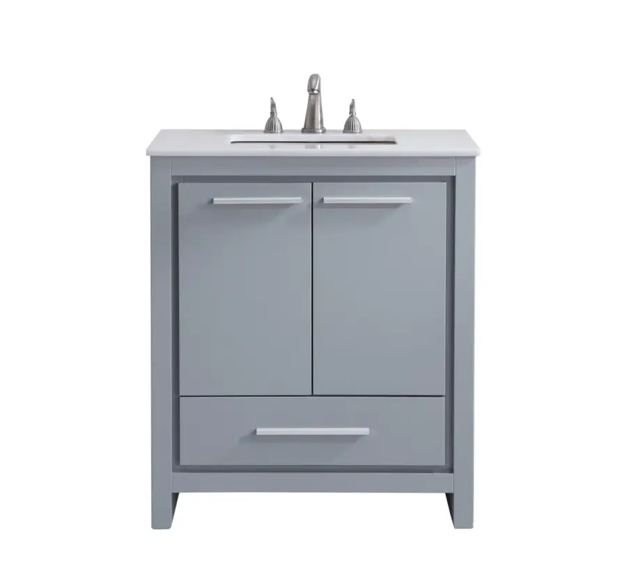 Filipo 30" Single Bathroom Vanity Set in Grey
