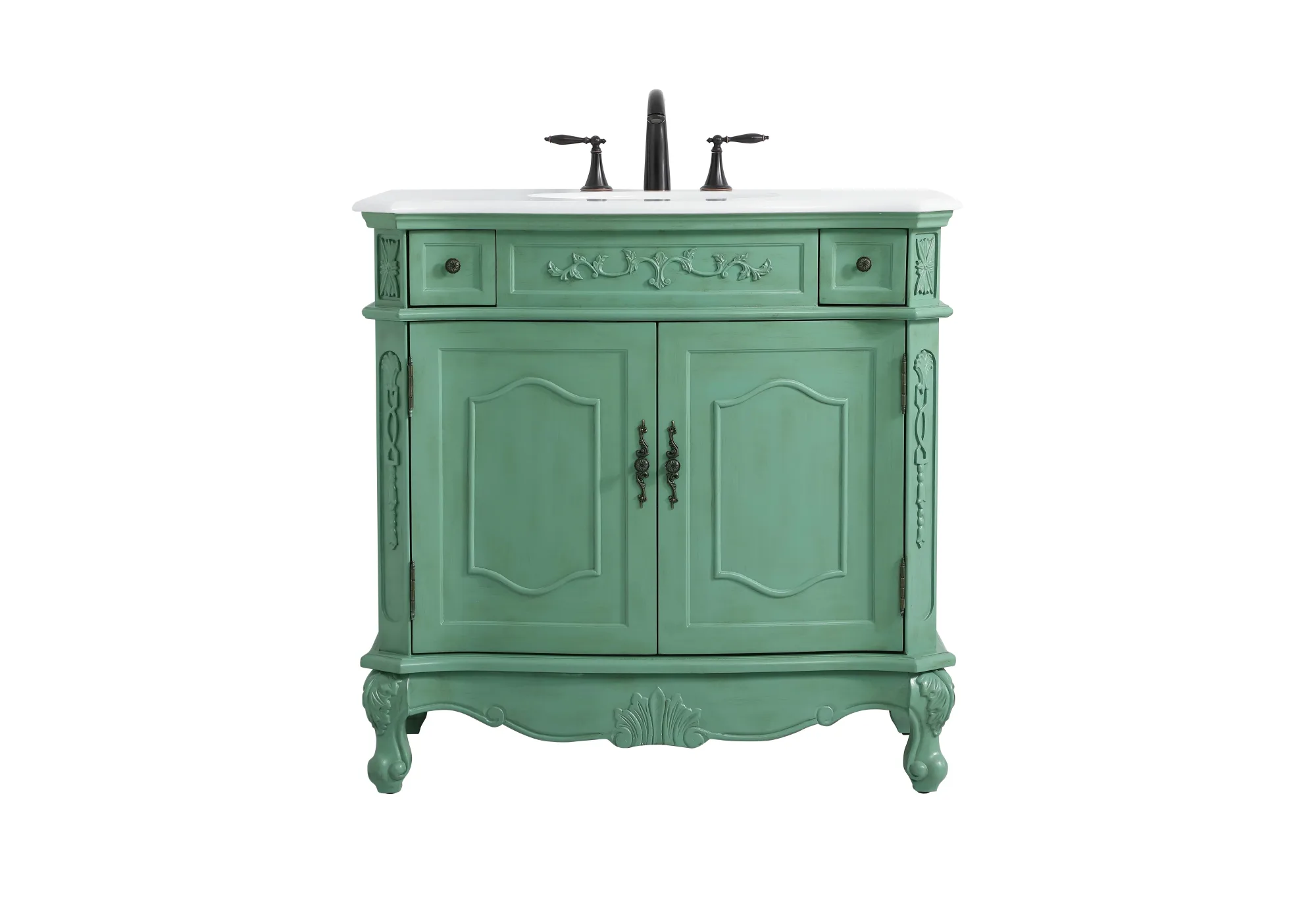 Danville 36" Single Bathroom Vanity in Vintage Mint