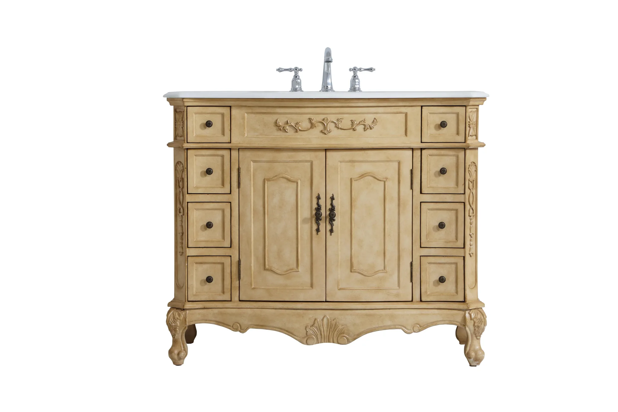 Danville 42" Single Bathroom Vanity in Antique Beige