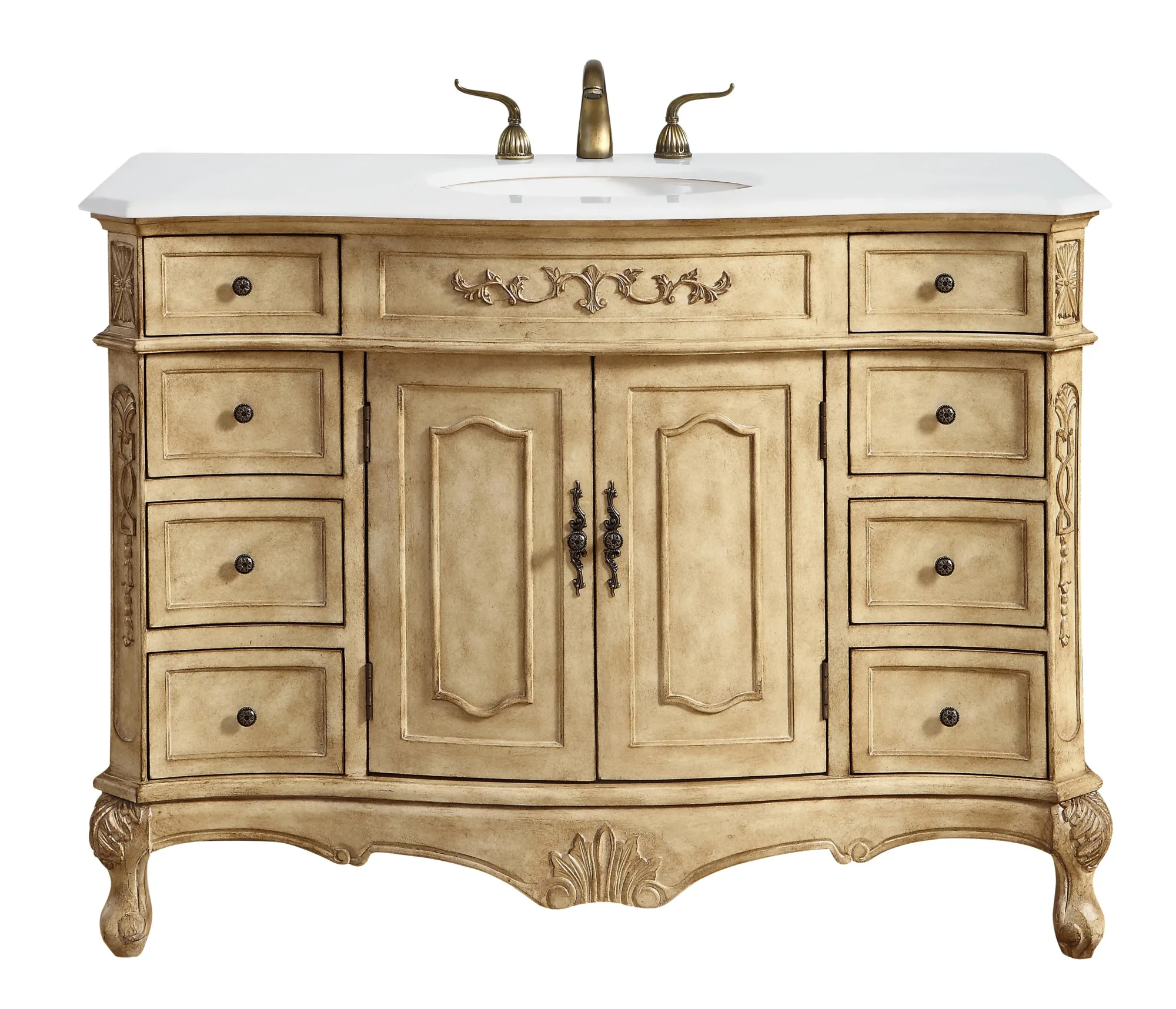 Danville 48" Single Bathroom Vanity in Antique Beige