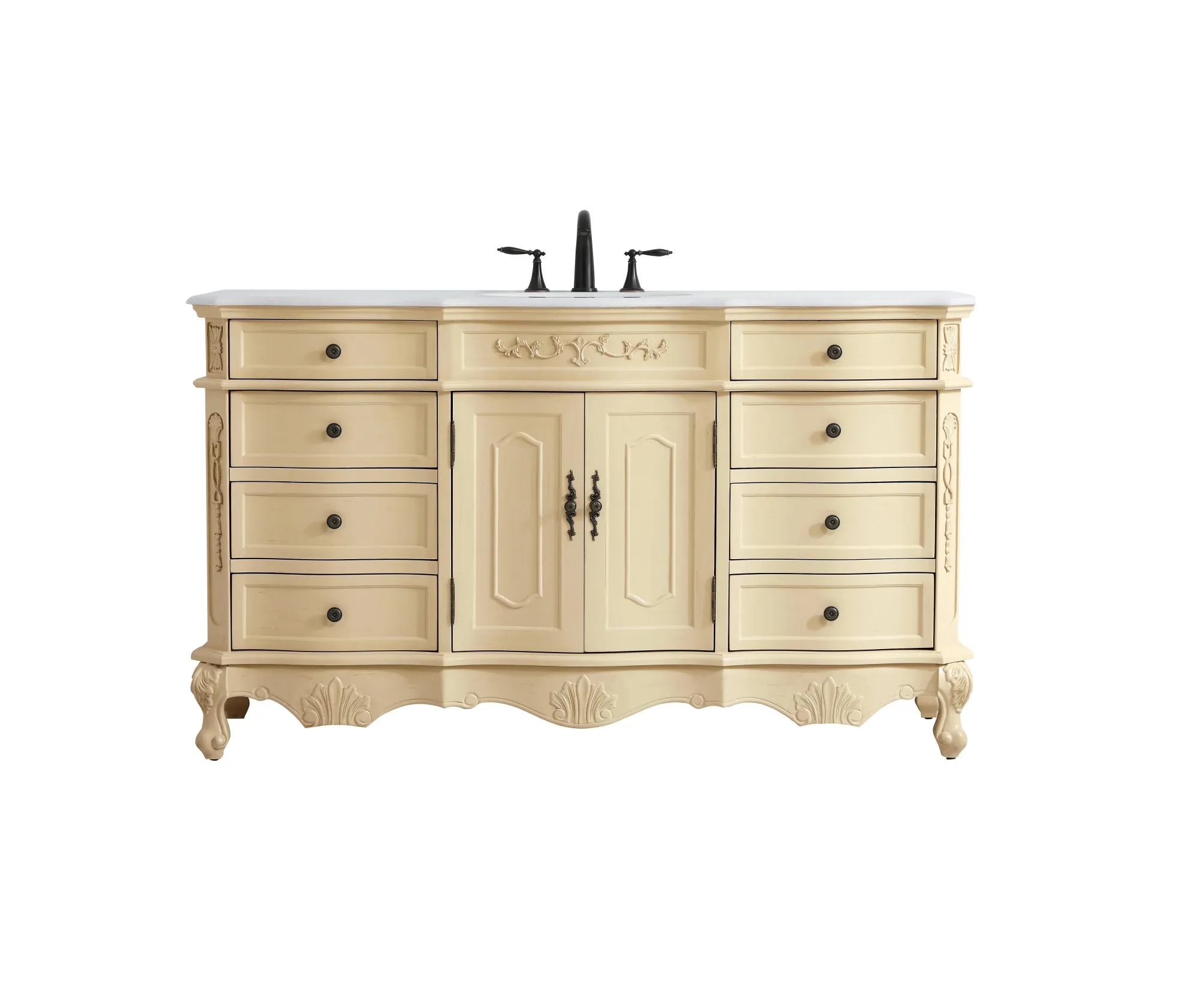 Danville Single Bathroom Vanity in Light antique beige