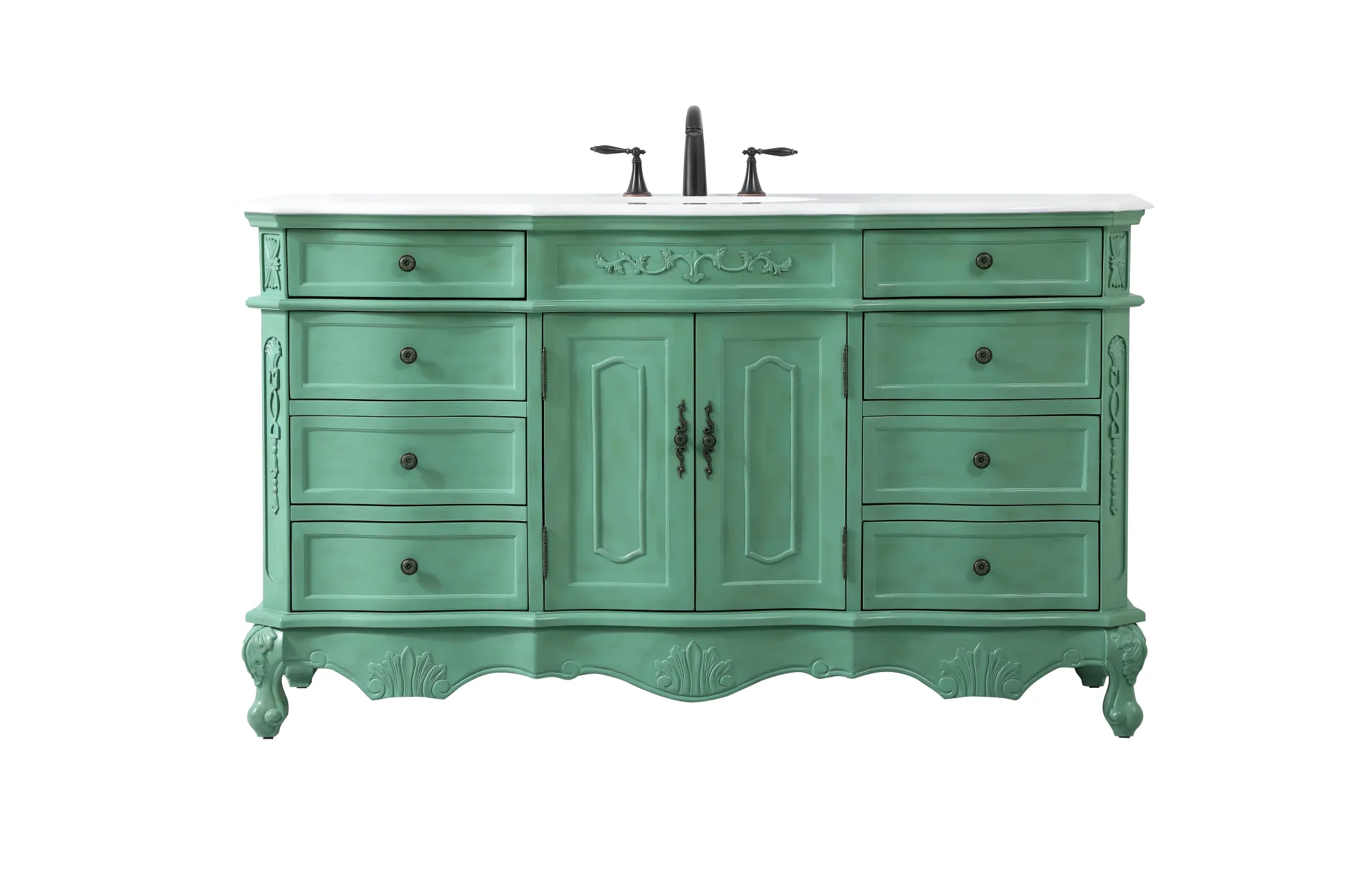 Danville Single Bathroom Vanity in Vintage mint