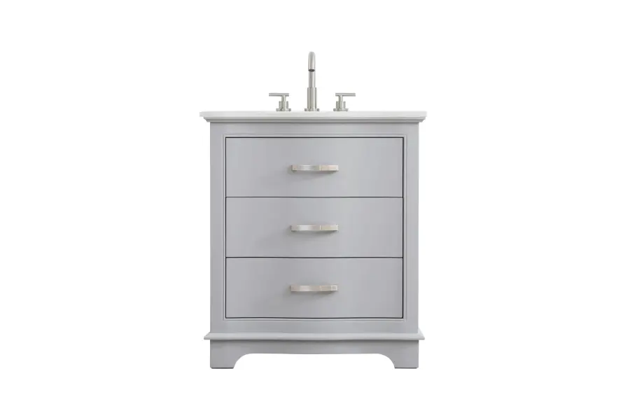 KNOX 30" Bathroom Vanity in Grey - Image 1